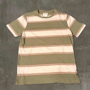 Cactus Olive & Cream Striped Short Sleeve Tee